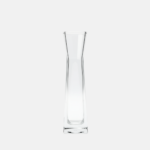 Vase en verre de forme carré élancé droit de 5x6.5x30 cm.