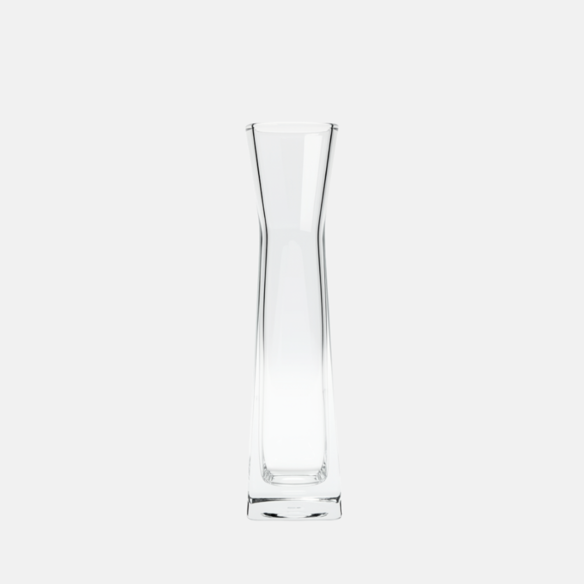 DO01632-vase-en-verre-carre-5x6.5x30cm Vase en verre de forme carré élancé droit de 5x6.5x30 cm.