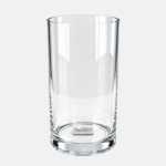 Vase en verre de forme cylindrique 15x15x30cm.