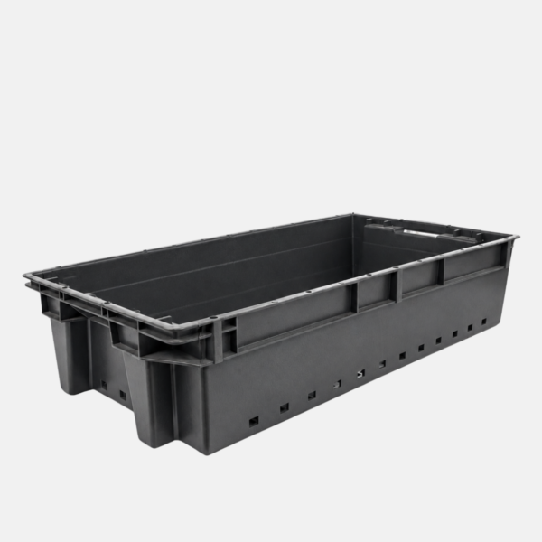 Bac à légumes en plastique avec poour capacité 34 litres.