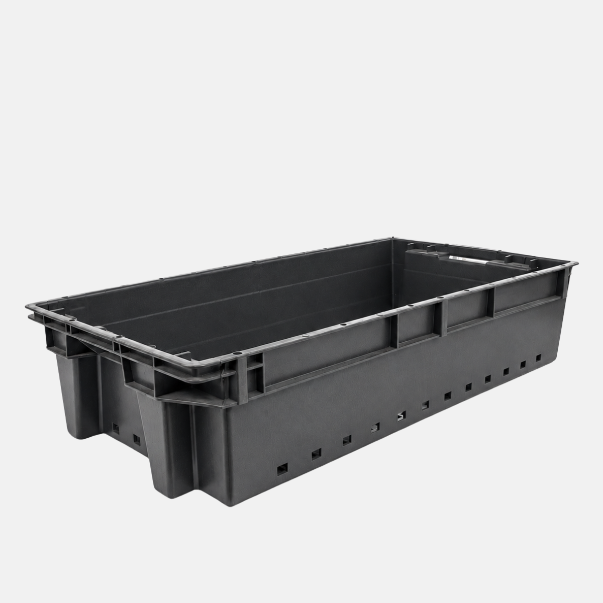 Bac à légumes en plastique avec poour capacité 34 litres.