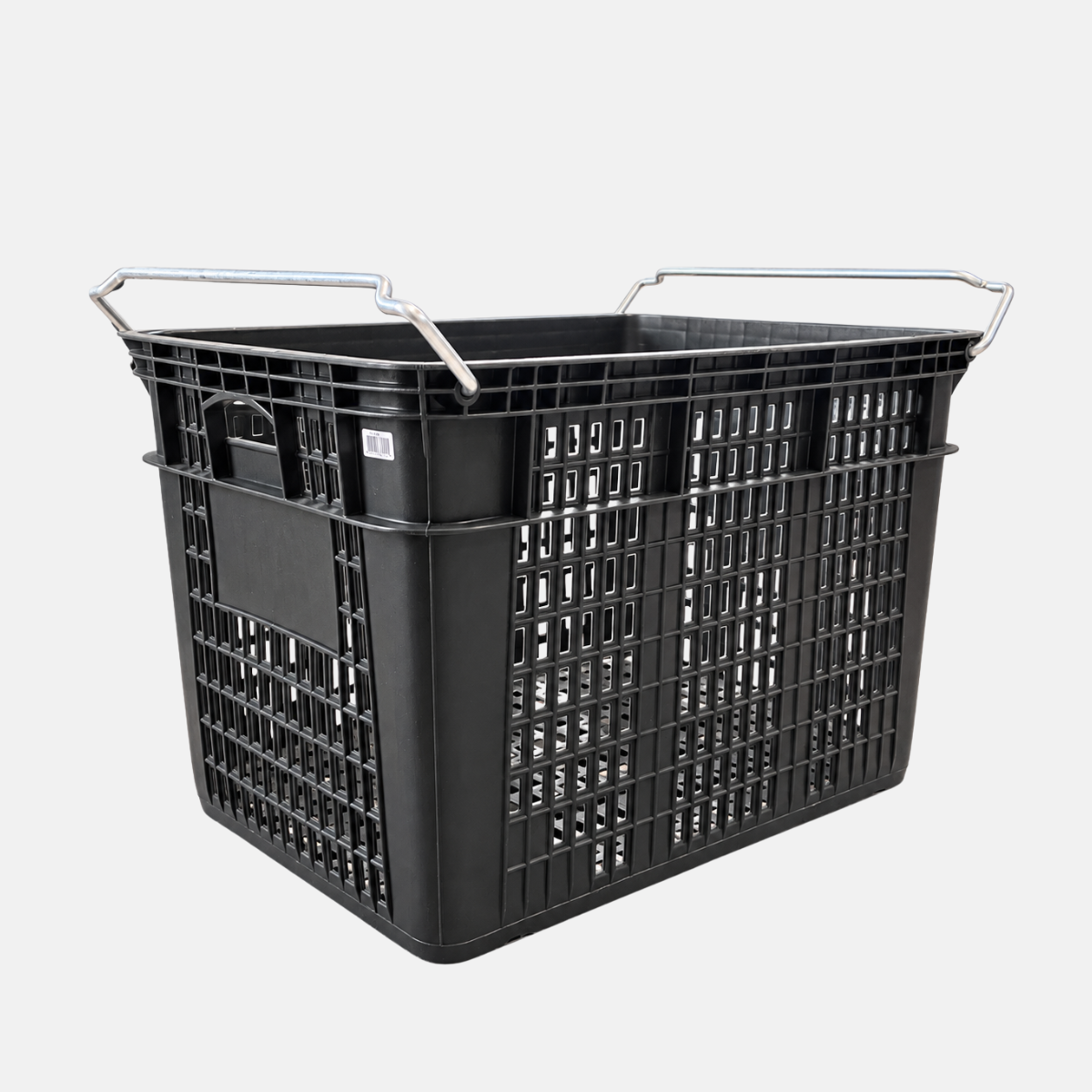 Bac à légume en plastique modèle petit de 100 litres de couleur noir.
