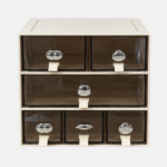 Organisateur de bureau avec 3 tiroirs modulables.
