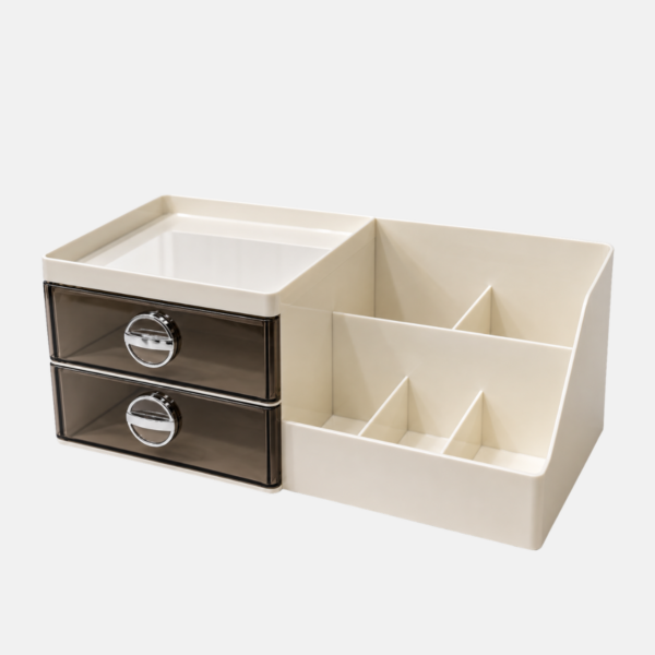 ORGANISATEUR 2 TIROIRS+ PORTE STYLO H-2093 – Image 2