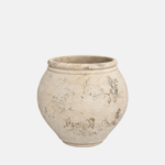Cache pot style ancien de 62 cm de diamètre pour 30 cm de hauteur.
