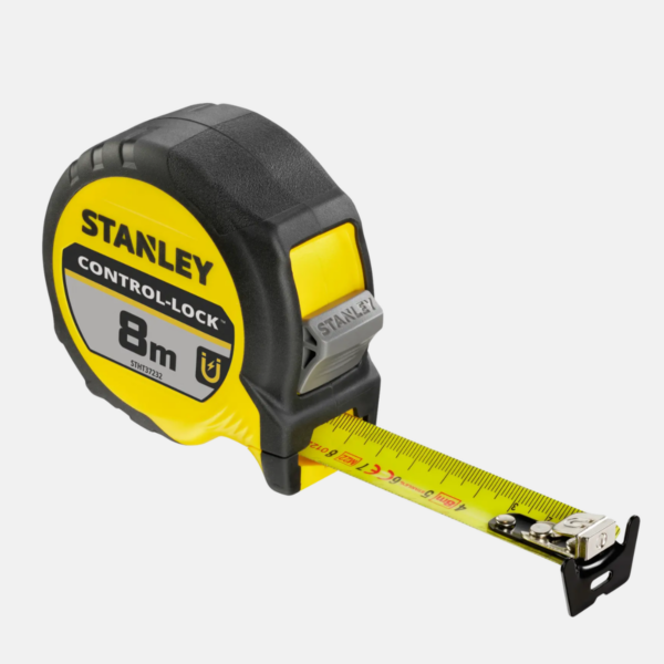 Mètre ruban de la marque STANLEY modèle CONTROL-LOCK 8m.